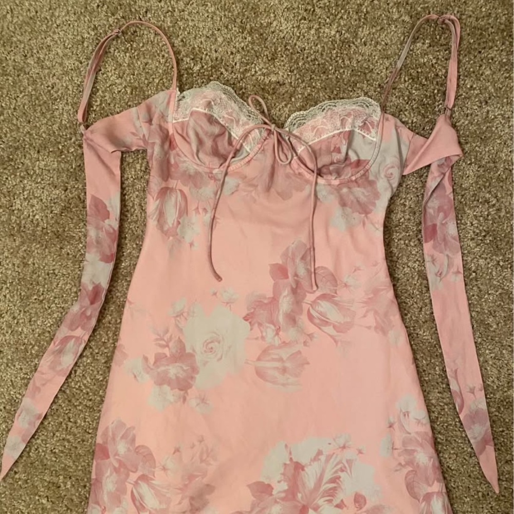 Princess Polly Pink Corset Mini Dress NWT